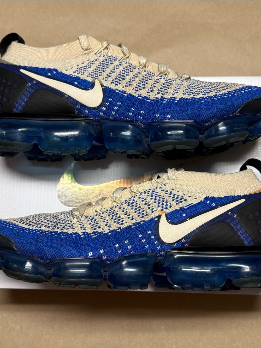 Nike Air Vapormax Flyknit 2 Racer Blue Men’s size 10.5 running shoes Rare!